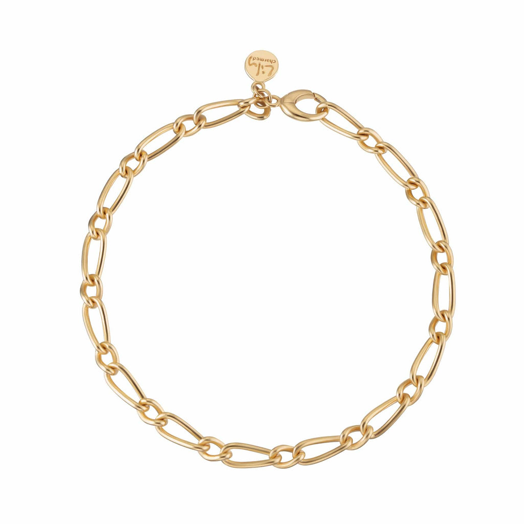 18ct Gold Plated Sterling Silver Charm Collector Bracelet